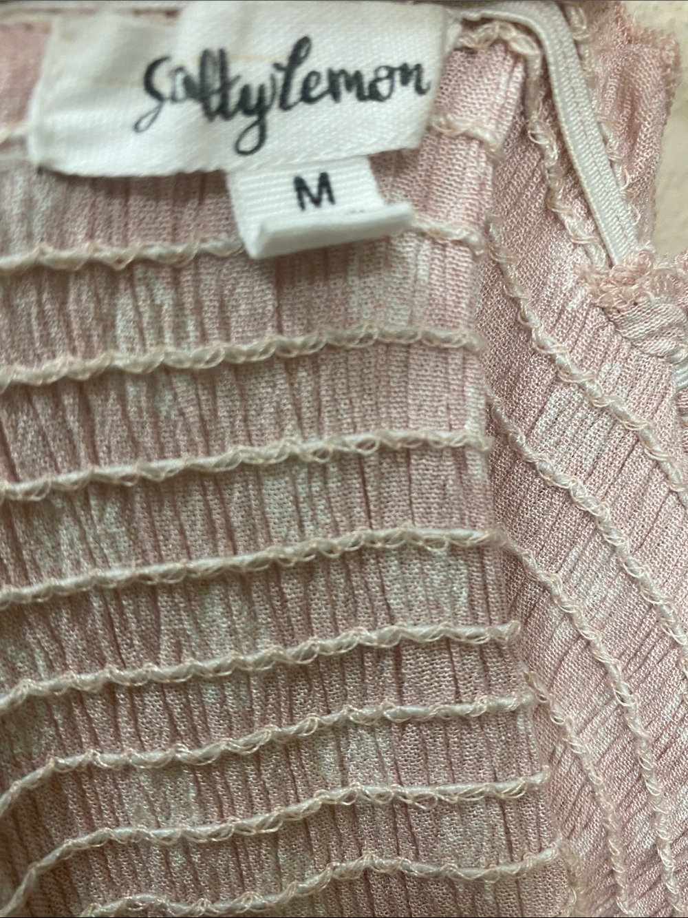 Soft Blush Smocked Top by Salty Lemon - Picture 10 of 12